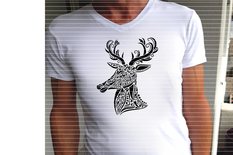 Plotterdatei SVG DXF Hirsch