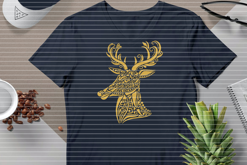 Plotterdatei SVG DXF Hirsch