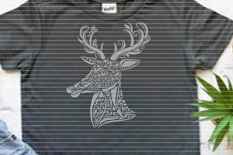 Plotterdatei SVG DXF Hirsch