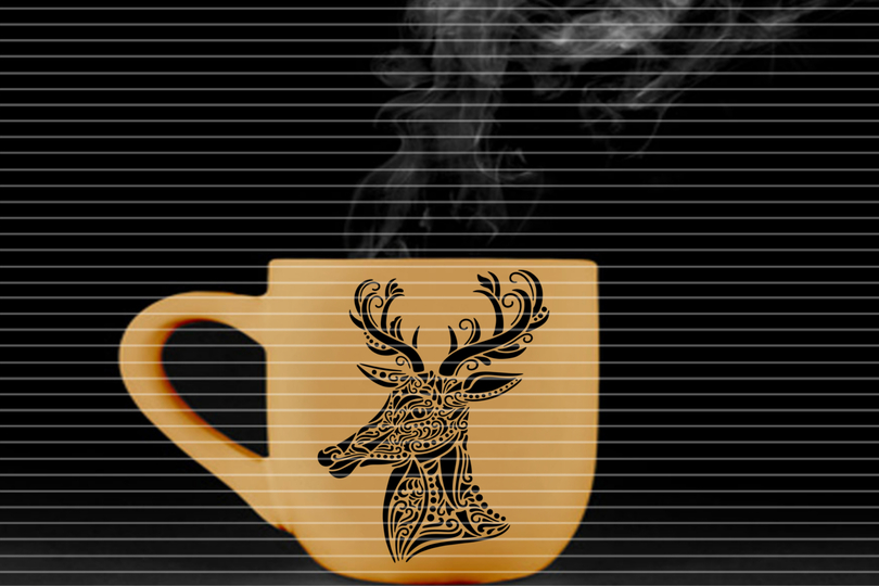 Plotterdatei SVG DXF Hirsch