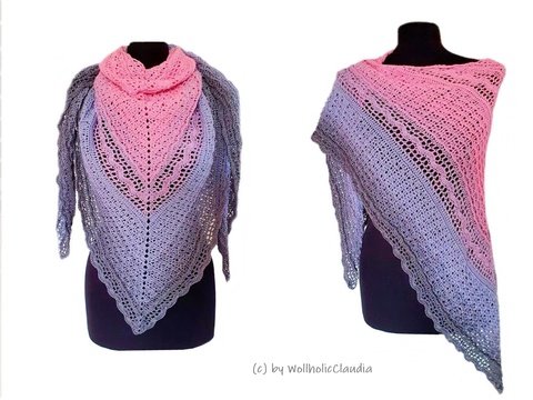 Häkelanleitung Dreieckstuch "Diva"