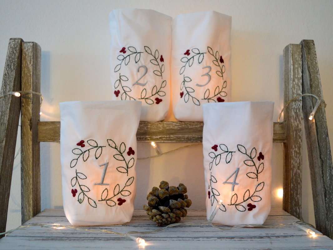 ITH Lichterbeutel Advent 13x18cm