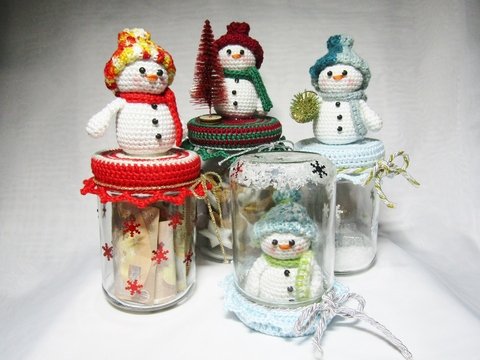 Winterlicht Schneemann Deko