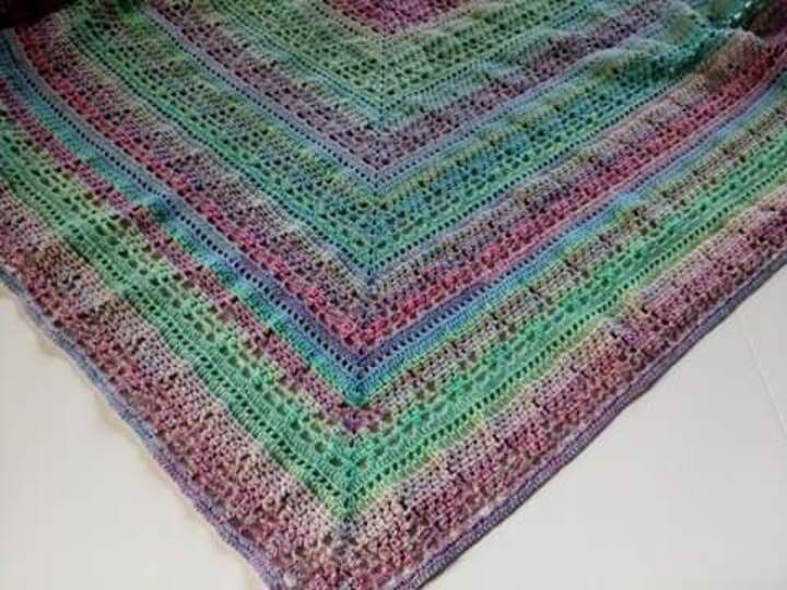 Tuch Helga häkeln Häkeltuch Dreieckstuch