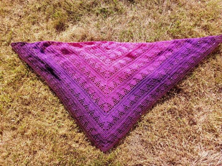 Tuch Helga häkeln Häkeltuch Dreieckstuch