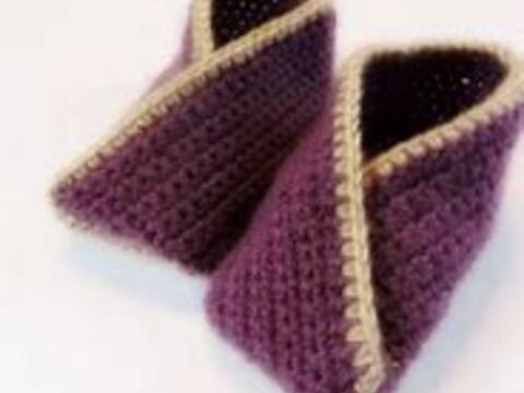 Häkelanleitung Baby Booties Cross over