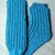 Strickanleitung Socken "blau verknotet"