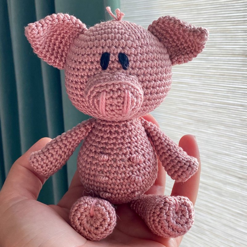 Häkelanleitung Schwein