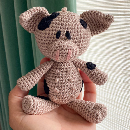 Häkelanleitung Schwein