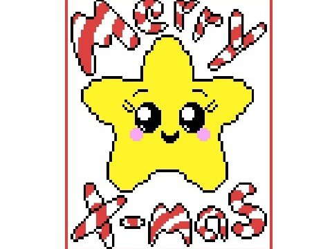 Häkelmuster * Merry X-Mas STAR * Grafik für FM Decke