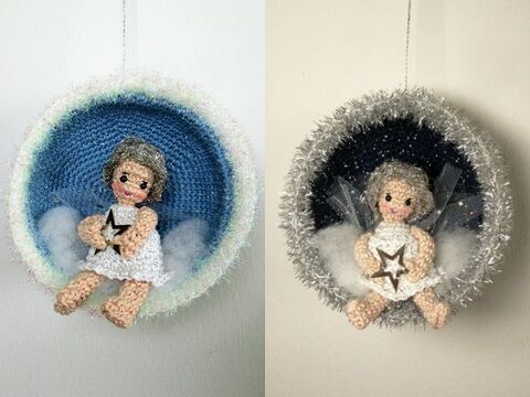 Häkelanleitung Engel in der Himmelskugel
