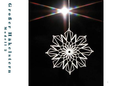 Anleitung Großer Häkelstern-Modell 2