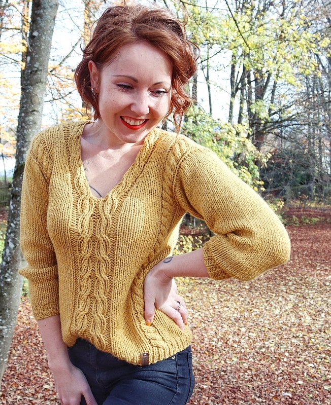 Strickanleitung Sweater ++ Honeycable ++ Größen XS-XL - Bild 8