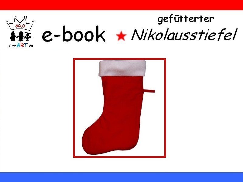 Nähanleitung Nikolausstiefel - Bild 2