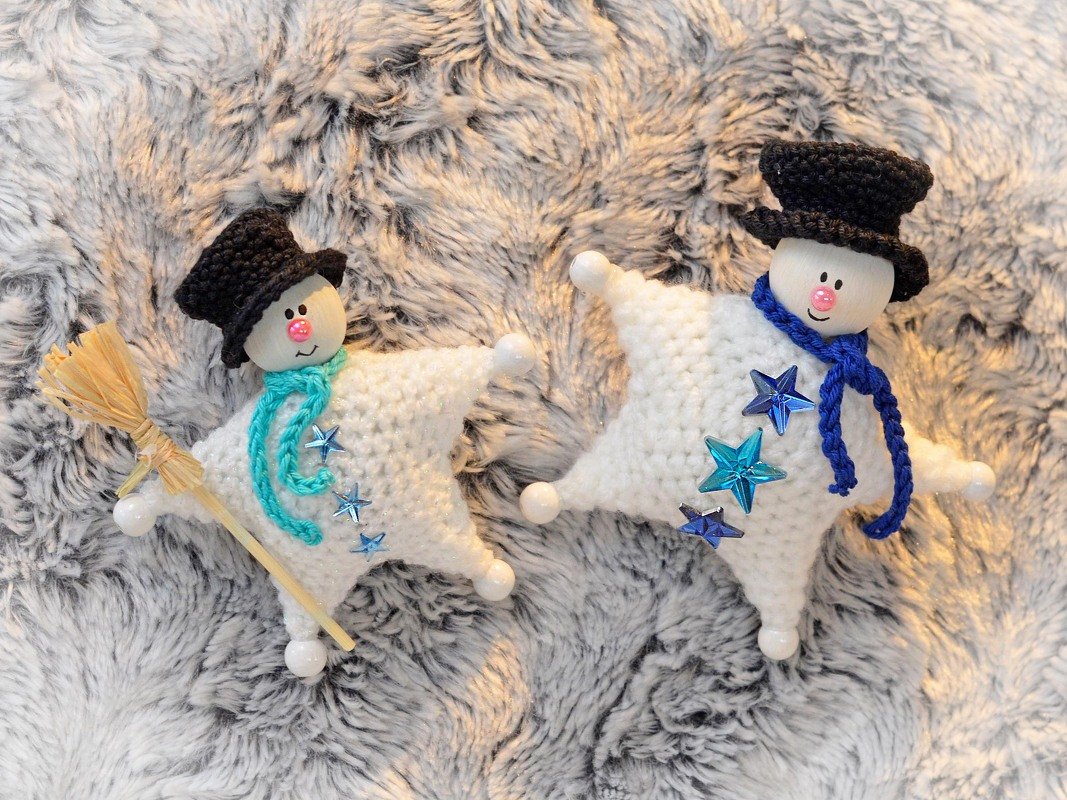 Anhänger Set Weihnachten Schneemann Engel Wichtel Nikolaus Elch - Bild 6