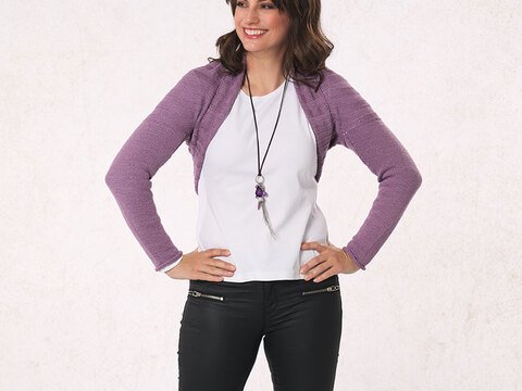 Strickanleitung Damenbolero "Cablé Gitti" 761073
