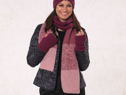 Strickanleitung Schal, Stirnband & Armstulpen "Toledo" 761077