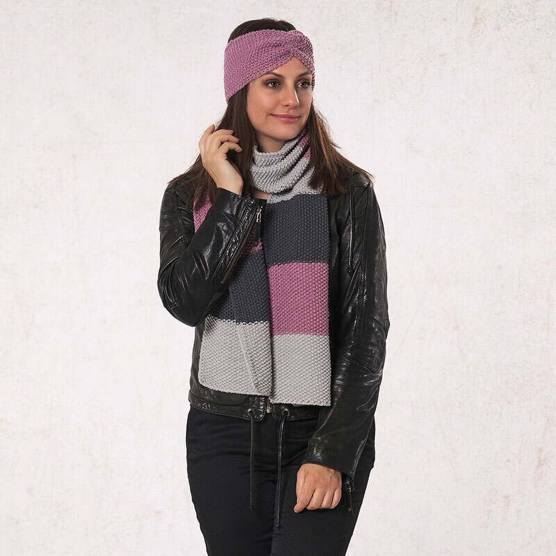 Strickanleitung Stirnband &amp; Schal "Bozen" 761079