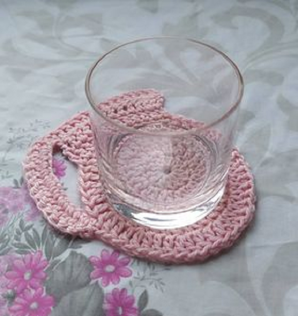 Häkelanleitung Untersetzer "Kanne"