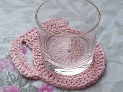 Häkelanleitung Untersetzer "Kanne"