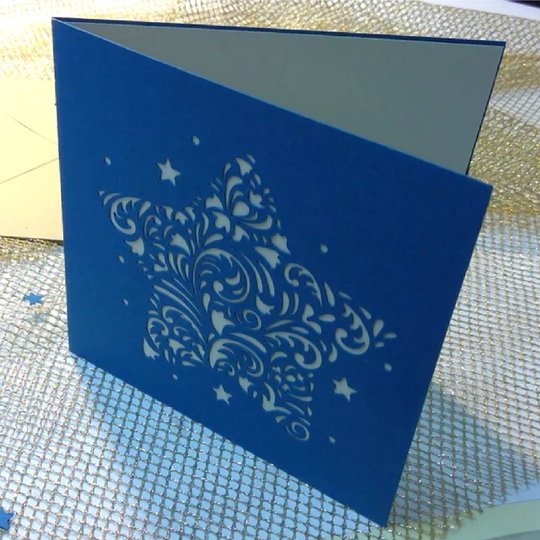 Weihnachtskarte Ornament Stern Plotterdatei SVG DXF