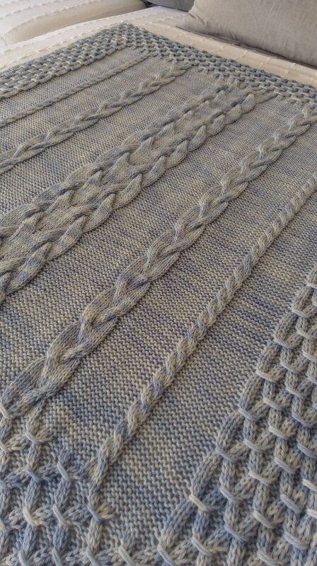 Strickanleitung Babydecke Theo