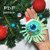 Crochet pattern Christmas ornament tree ball Amigurumi Funny Microbe