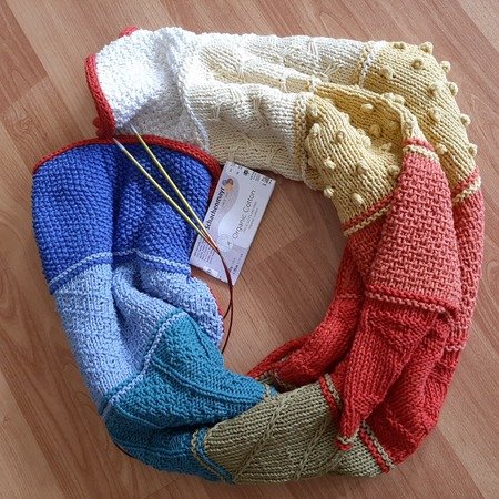 Knitting pattern "Baby Blanket Summer Rainbow"