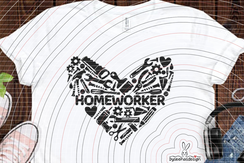 Herz Homeworker Plotterdatei SVG DXF