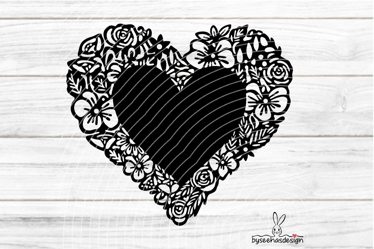 Herz Rahmen Plotterdatei SVG DXF - Bild 2