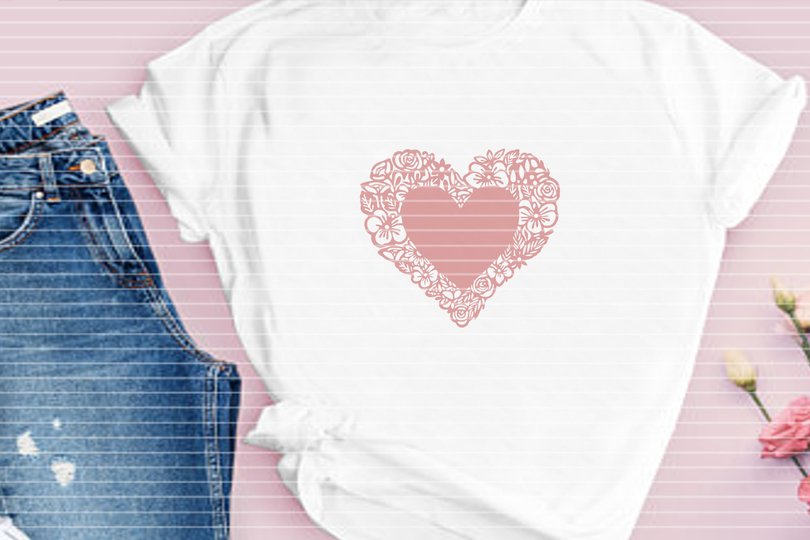 Herz Rahmen Plotterdatei SVG DXF