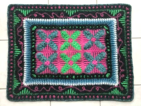 FilzWolleTeppich "Ticktacktoe"