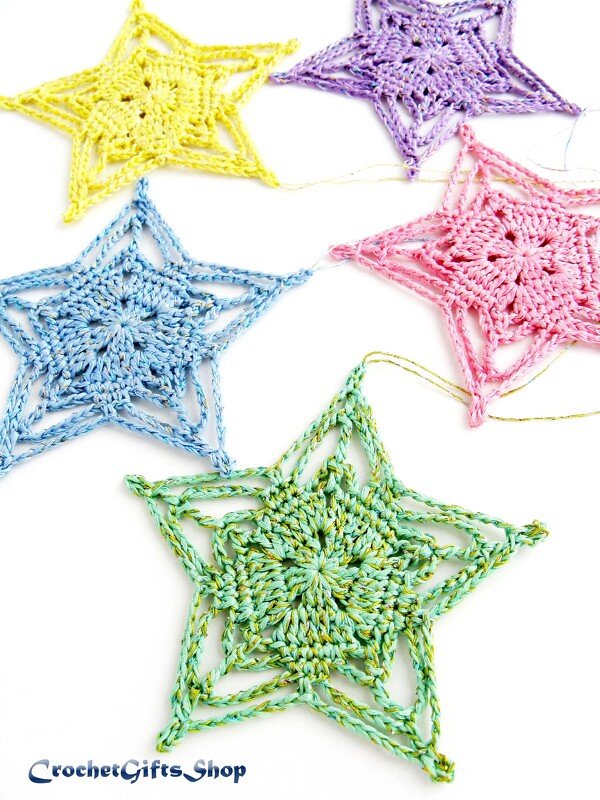 Crochet Pattern Christmas Star Ornaments (8) - Image 11