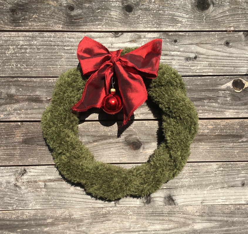 Strickanleitung Adventskranz / Türkranz - Bild 2