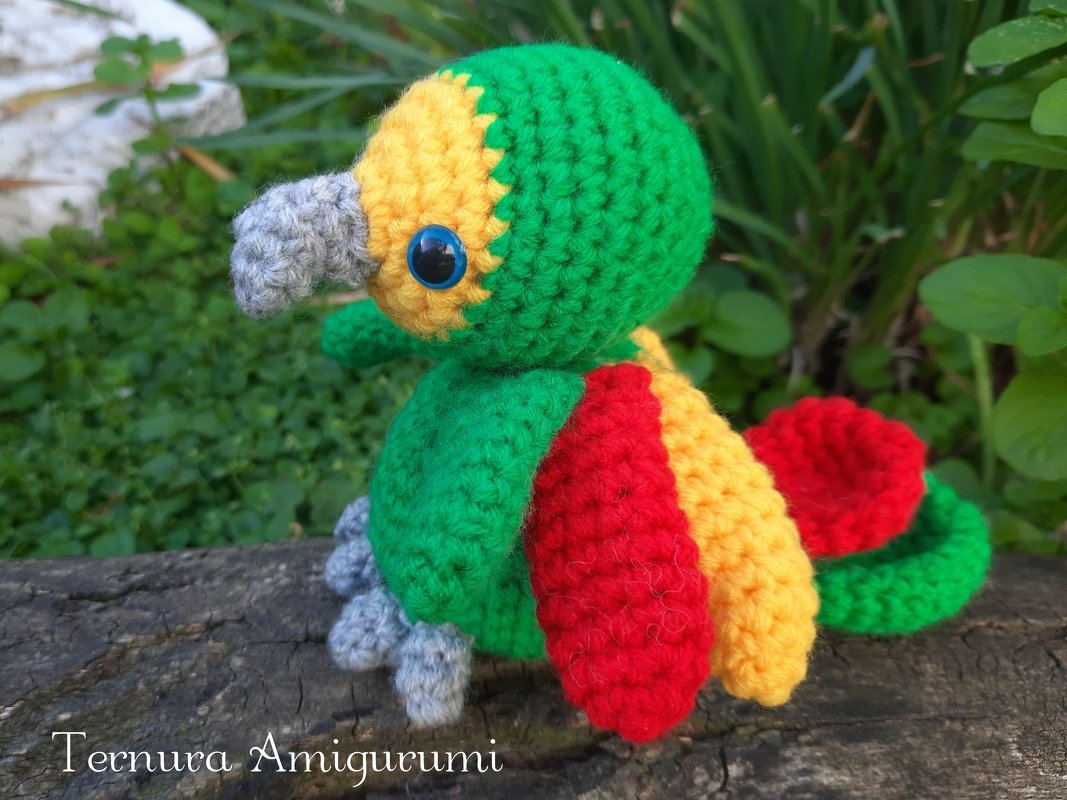 Crochet pattern parrot Ternura Amigurumi English - Deutsch - Dutch - Image 2