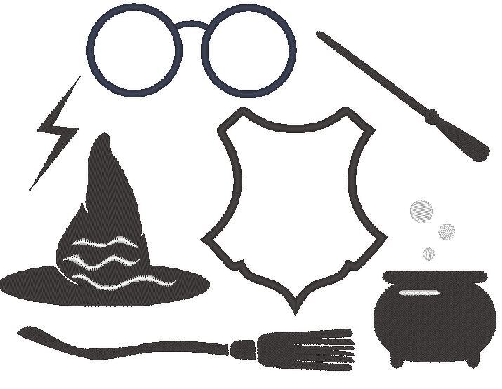 Stickdatei Zauberer Zauberlehrling