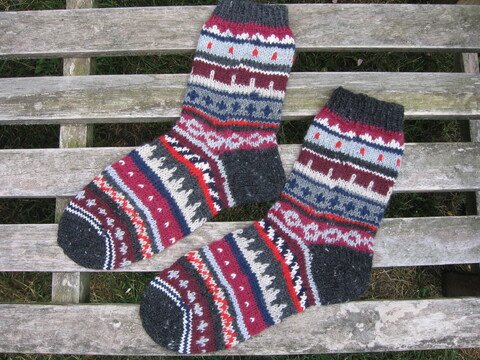 Anleitung Bunte" Reste"-Socken