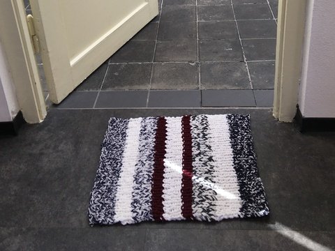 Strickanleitung Flickenteppich