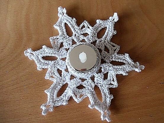 Häkelanleitung Teelichthalter Stern - Bild 4