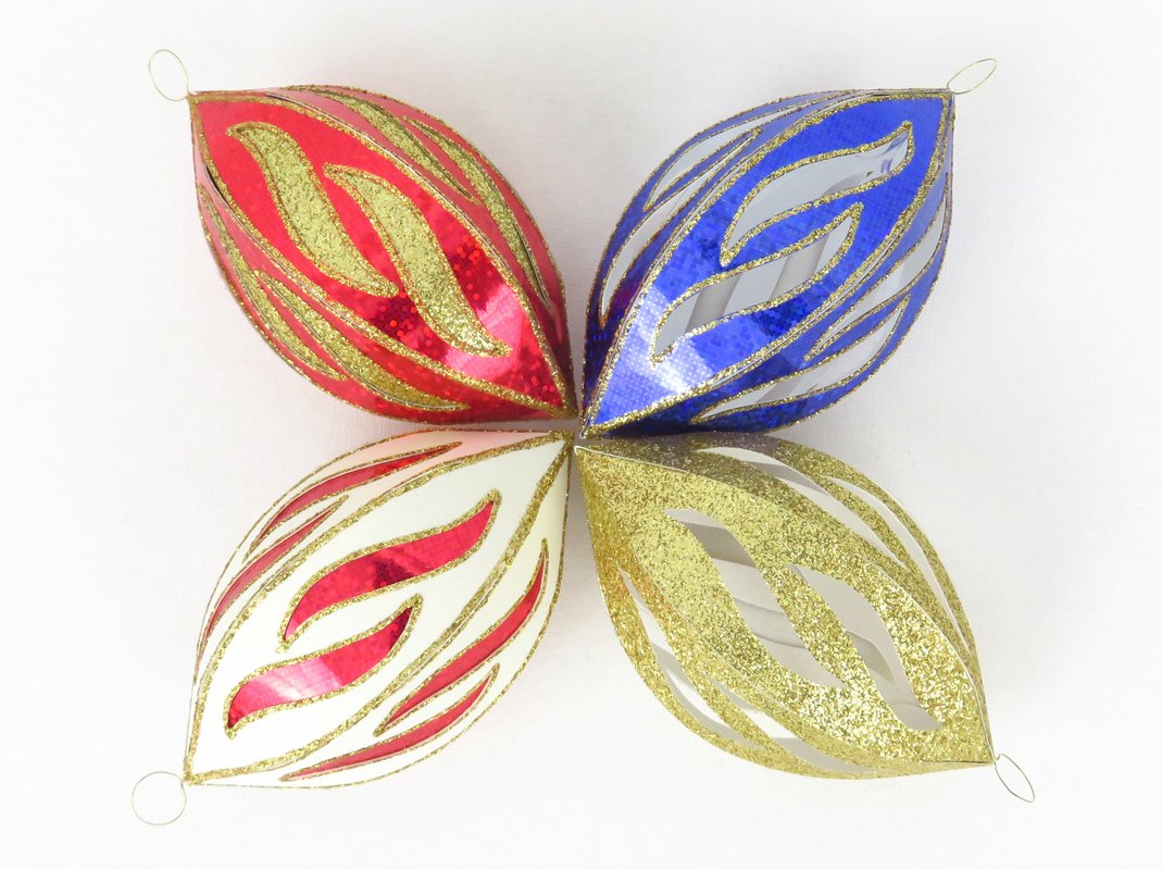 Christbaumanhänger in Olivenform – Bastelanleitung und Vorlagen - Bild 8