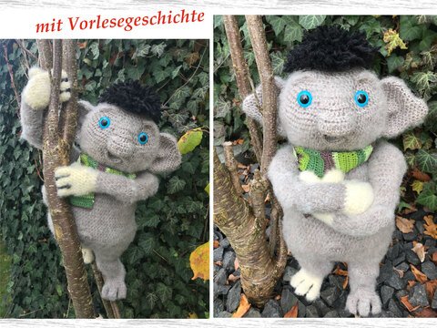 Häkelanleitung Nevis, der Pundo / MIT VORLESE-GESCHICHTE!