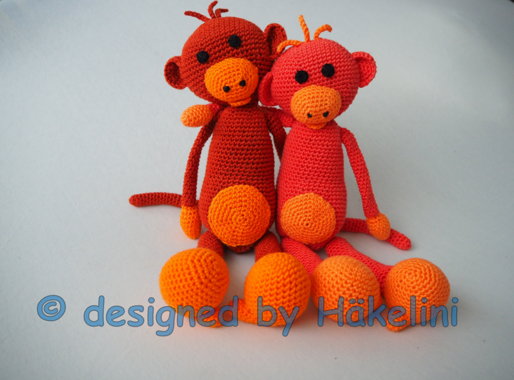 Schlenkeraffe "Coco" - Häkelanleitung von Häkelini