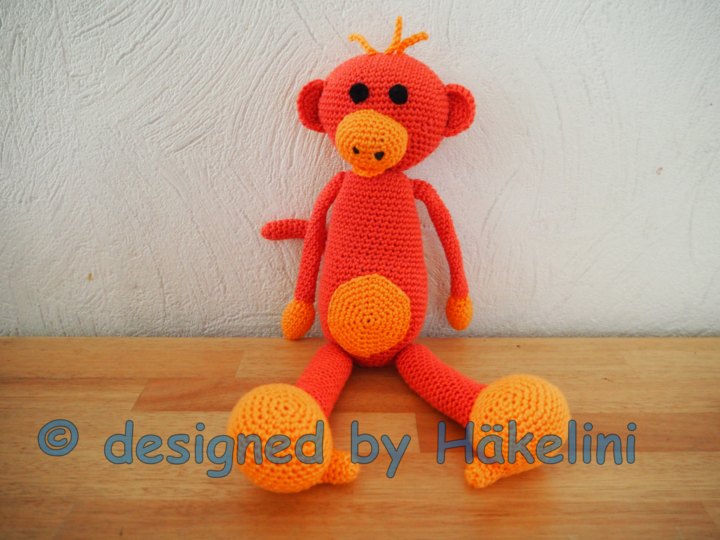 Schlenkeraffe "Coco" - Häkelanleitung von Häkelini