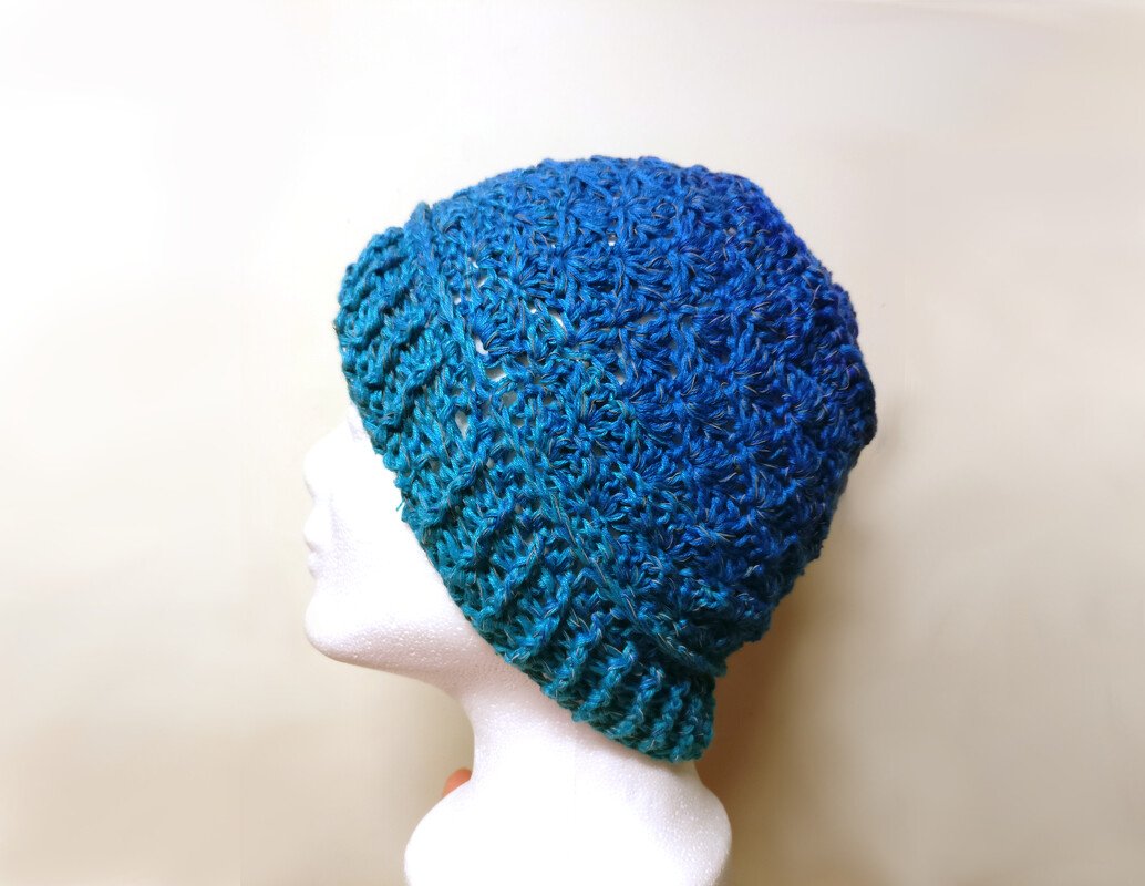 Häkelanleitung Mütze oder Beanie "Skadi" unisex - für alle Größen anpassbar