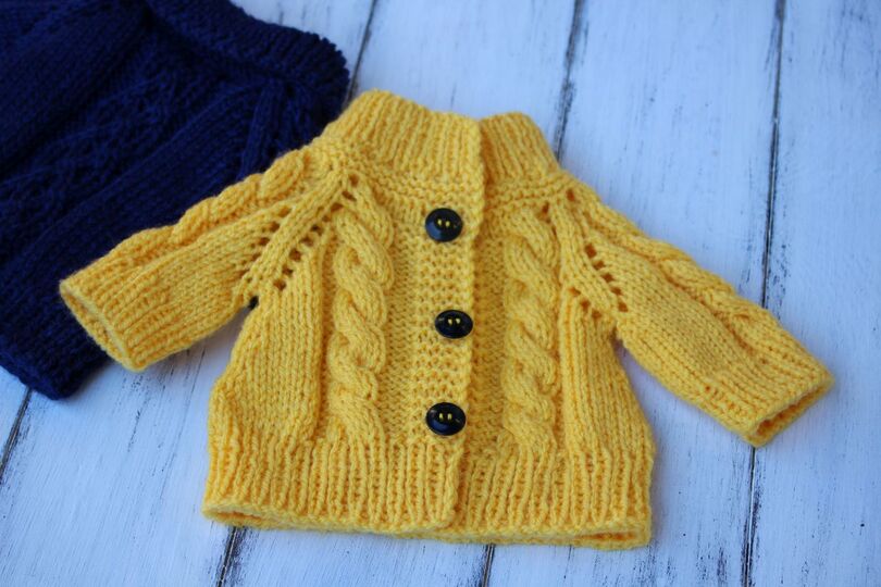 Dolls Jacket Knitting Pattern