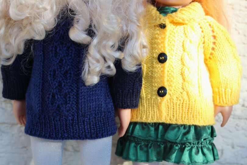 Dolls Jacket Knitting Pattern