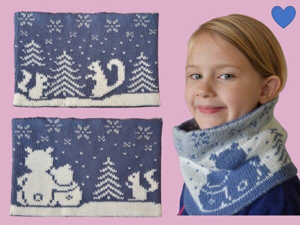 Knitting Pattern Cowl "Winterdream" - in double knitting