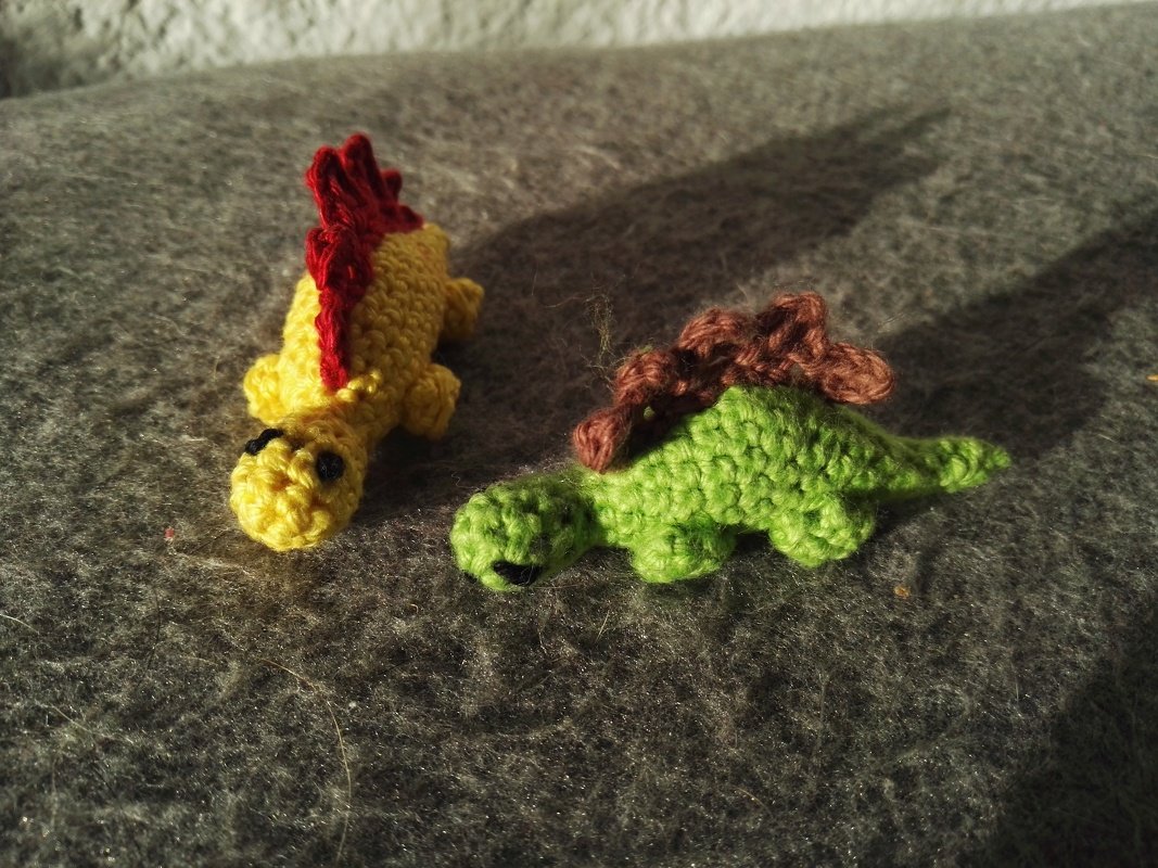 Häkelanleitung Mini-Dinosaurier