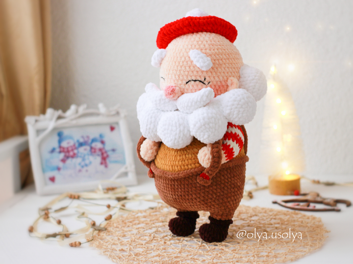 Santa Claus Crochet Pattern (Sankt Nikolaus, Père Noël) Amigurumi