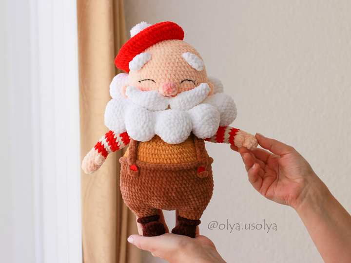 Santa Claus Crochet Pattern (Sankt Nikolaus, Père Noël) Amigurumi